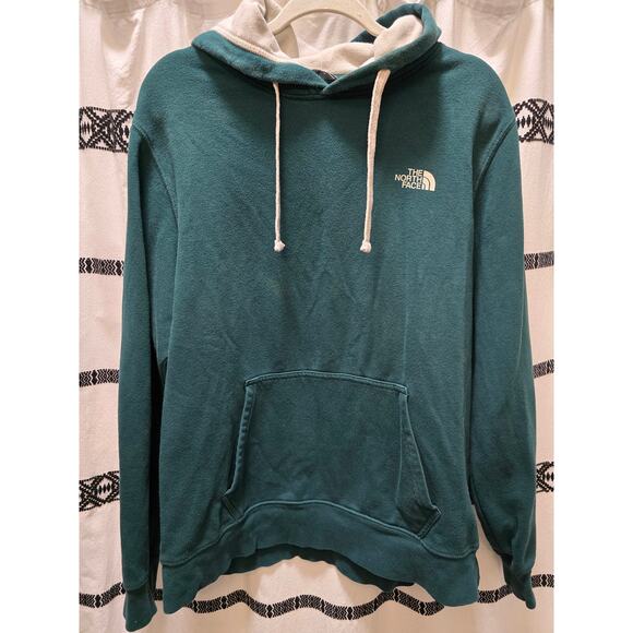The North Face green front pocket back graphic hoodie men's size large - Picture 1 of 11